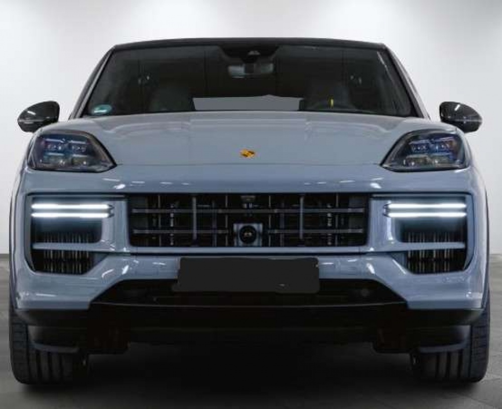 PORSCHE CAYENNE Turbo E-Hybrid Coupé avec pack GT (599 ch + 176 ch) Gris arctique