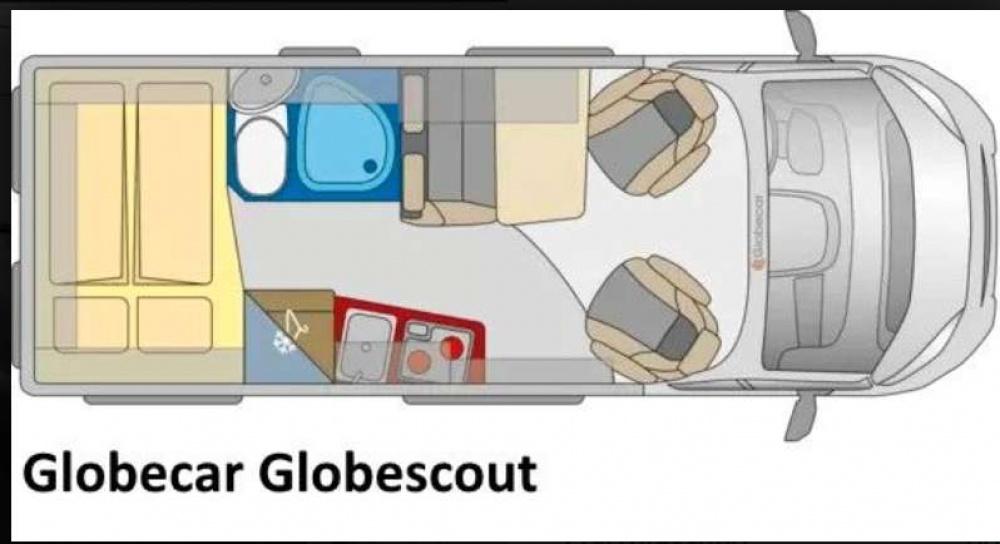 FIAT DUCATO CAMPING CAR GLOBECAR GLOBESCOUT Gris fer